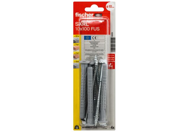 Packaging: "fischer Frame fixing SXRL 10 x 100 FUS zinc-plated steel"
