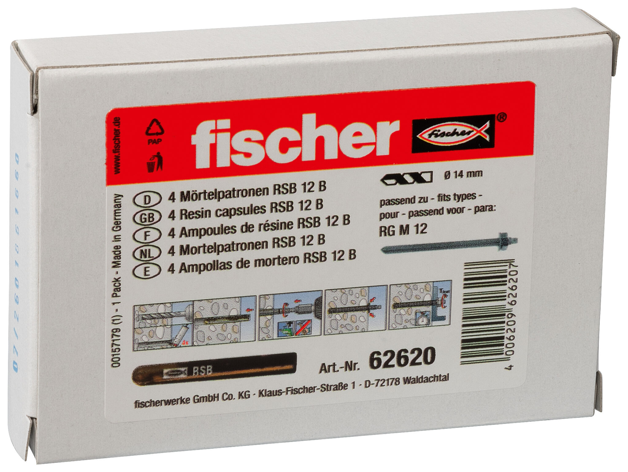 Packaging: "fischer Chemische capsule RSB 12 B"