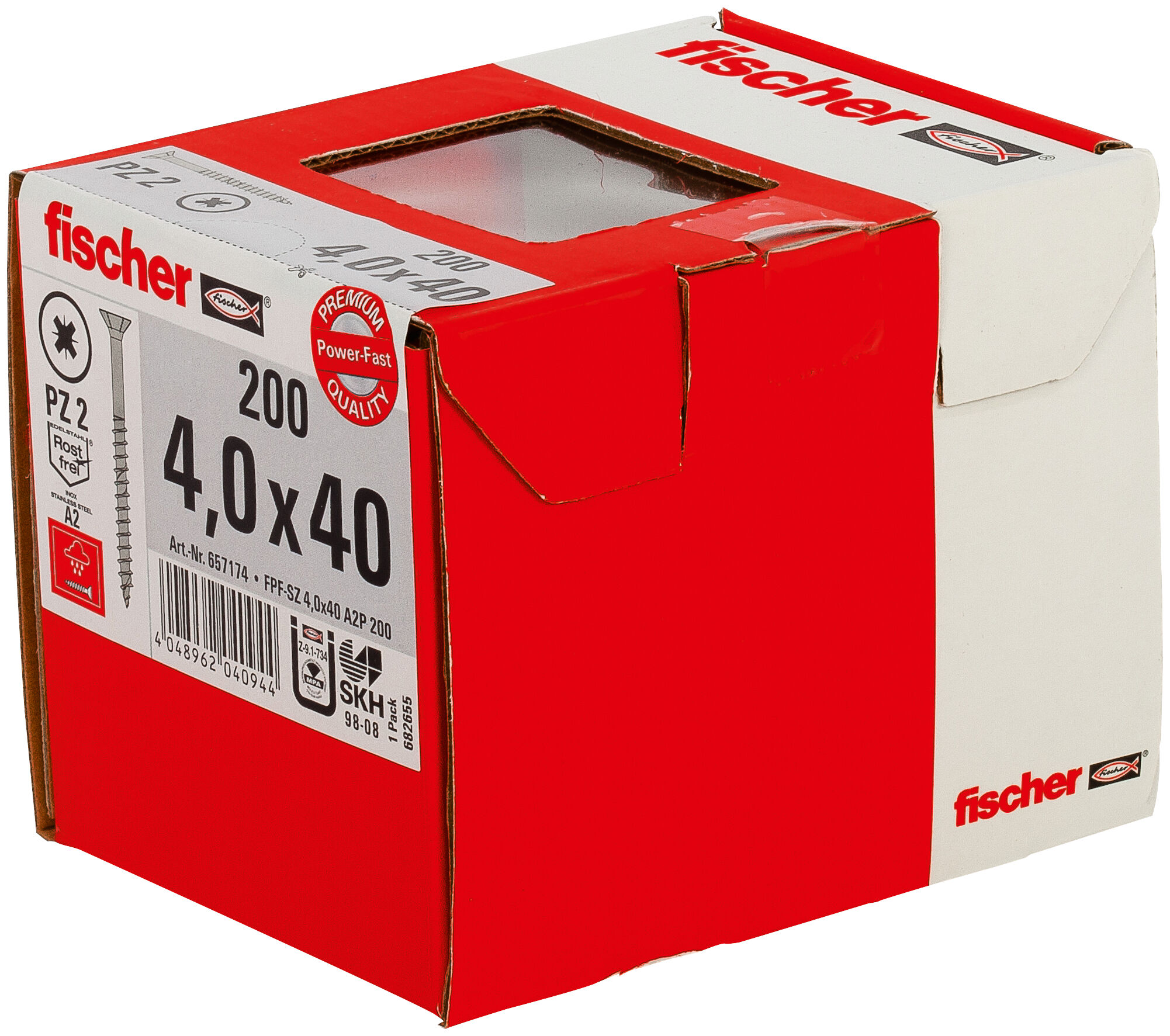 Confezione: "PowerFast FPF-SZ 4,0 x 40 A2P"