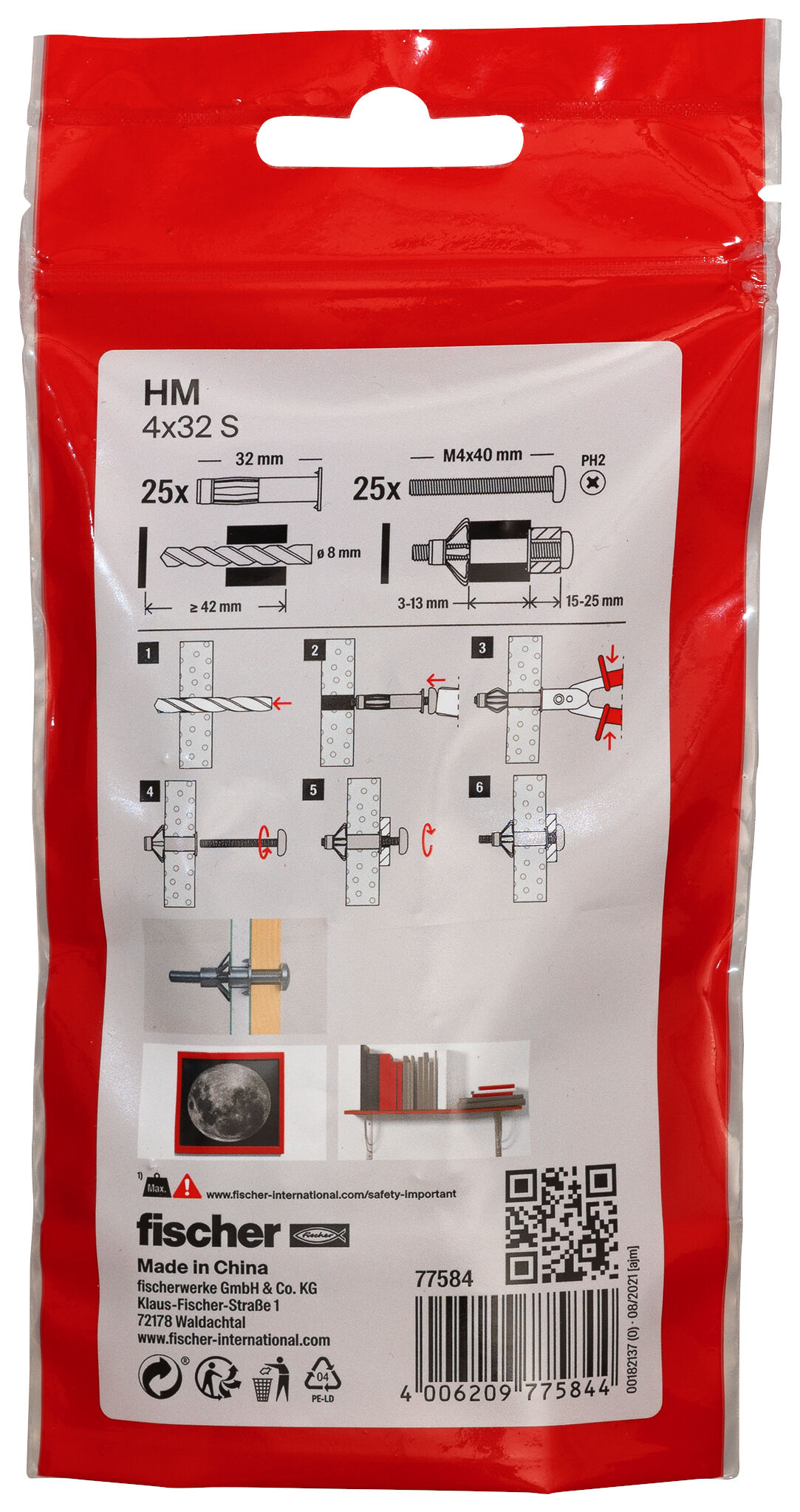 Packaging: "HM-S 4X32 /25B"