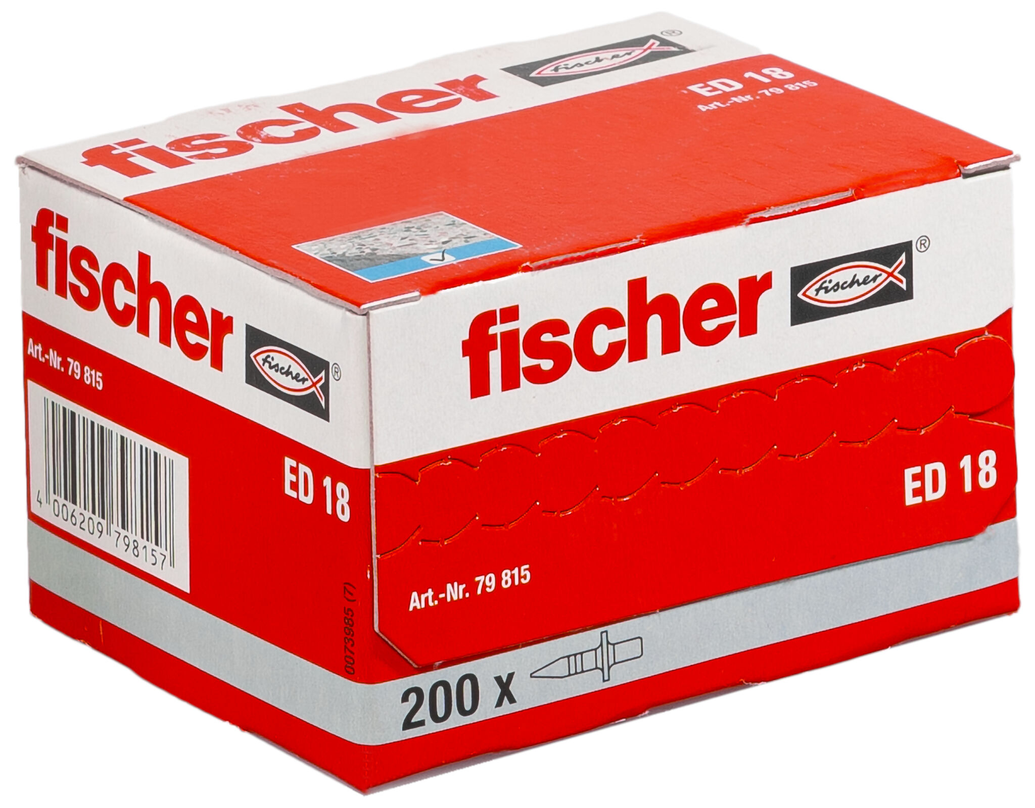 Verpackung: "fischer Einschlagnagel ED 18"