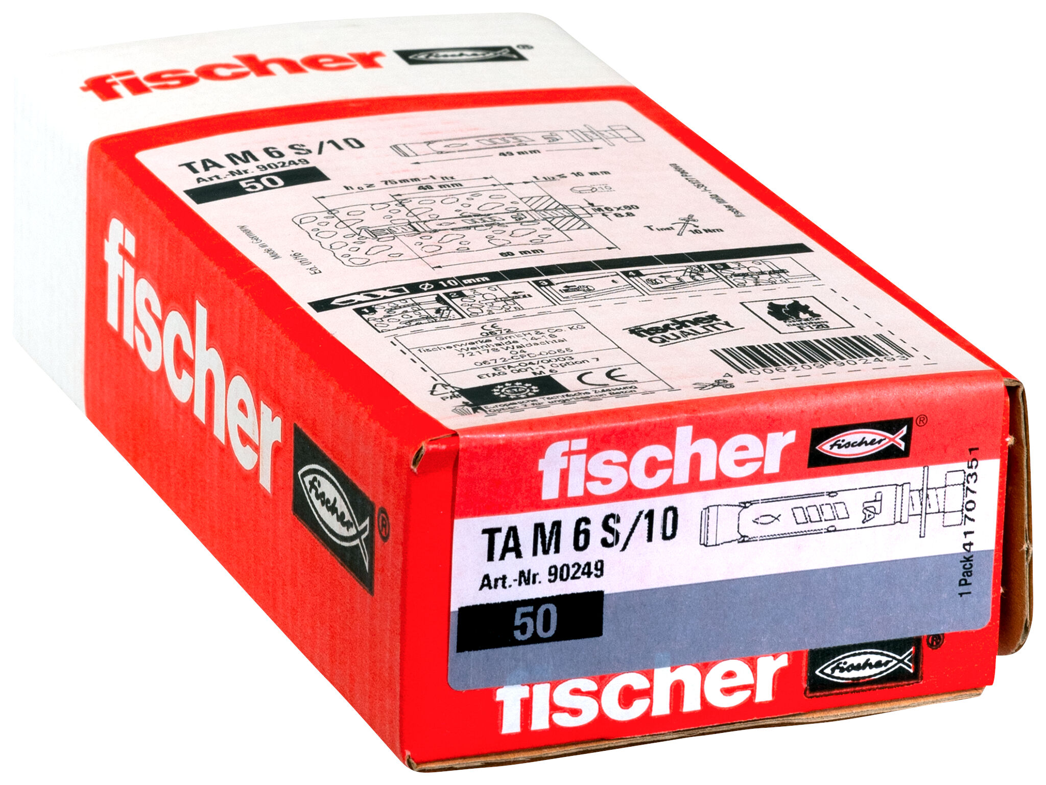 Verpackung: "fischer Schwerlastanker TA M6 S / 10"