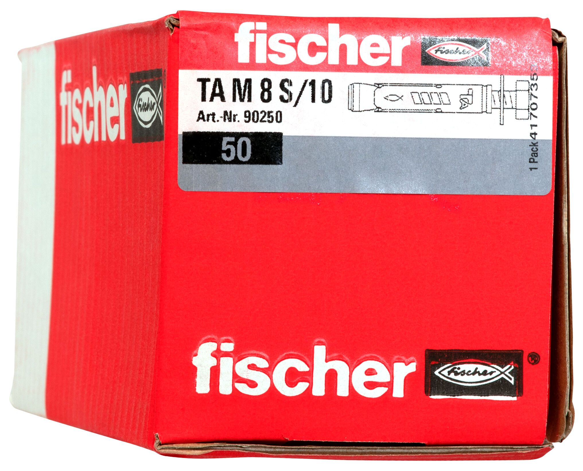 Packaging: "fischer Heavy-duty anchor TA M8 S/10 with screw"