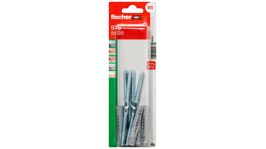 Fischer 90482 Universal Wall Plug UX With Stud Screws - 8x100mm, 4-Piece Set For Solid & Hollow Walls (Multi-Material)
