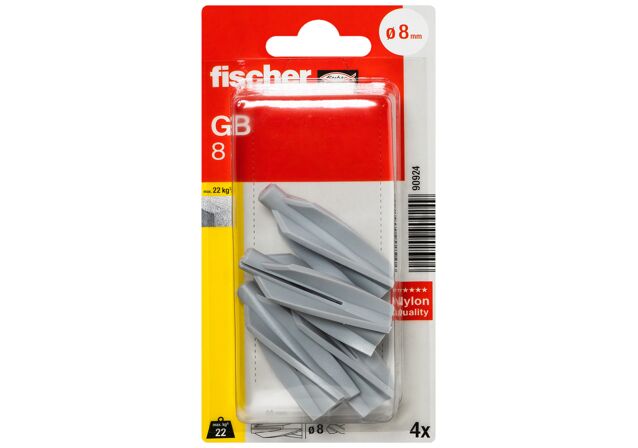 Verpackung: "fischer Gasbetondübel GB 8"