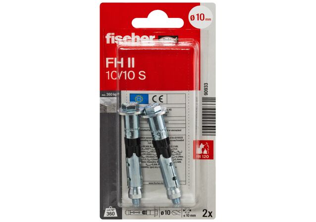 Verpackung: "fischer Hochleistungsanker FH II 10/10 S"