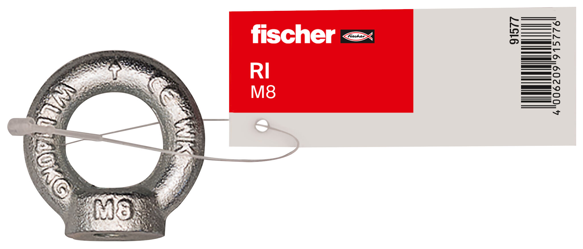 Packaging: "fischer Ring nut RI M 8 E"