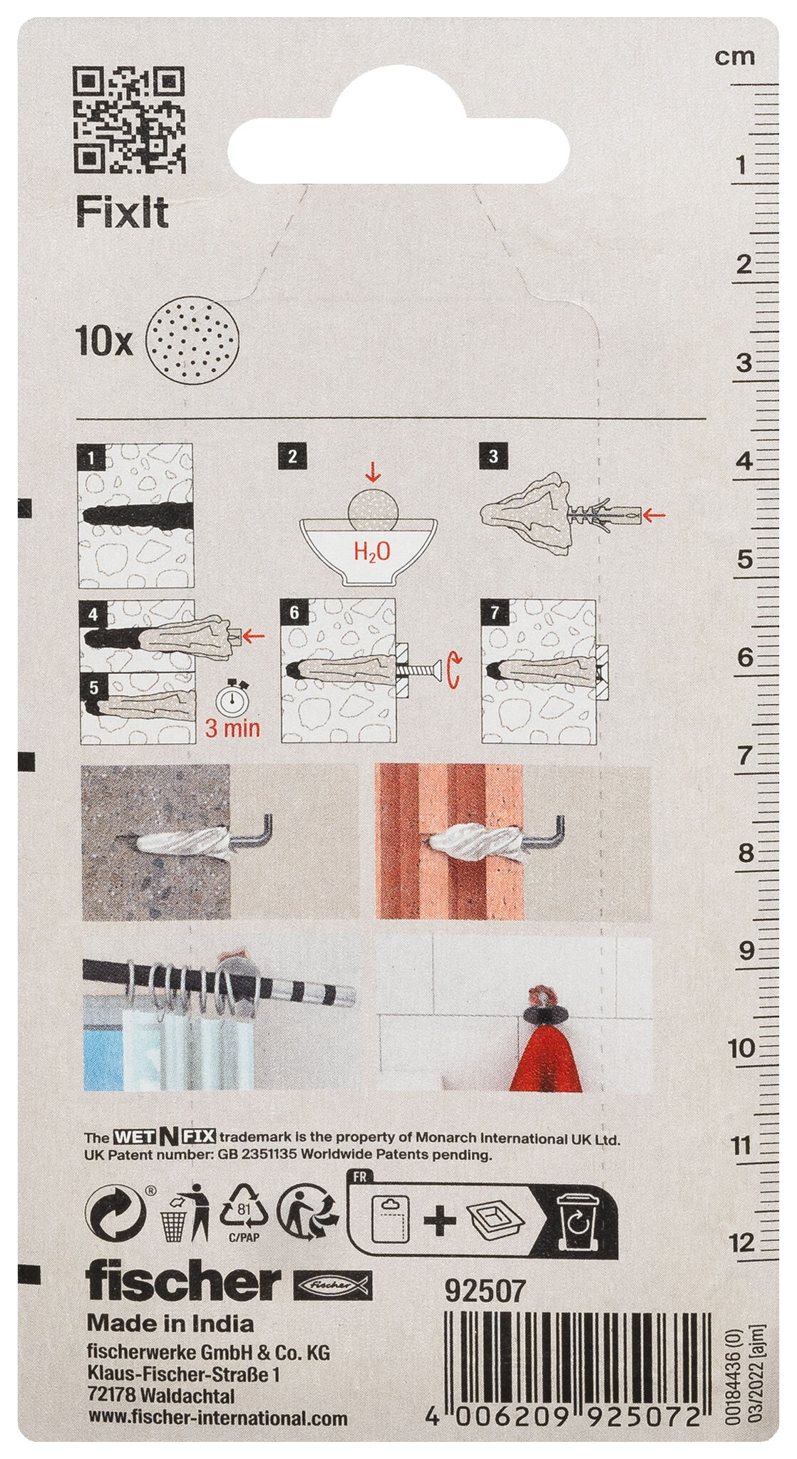 Produktbild: "fischer Reparaturvlies FixIt"