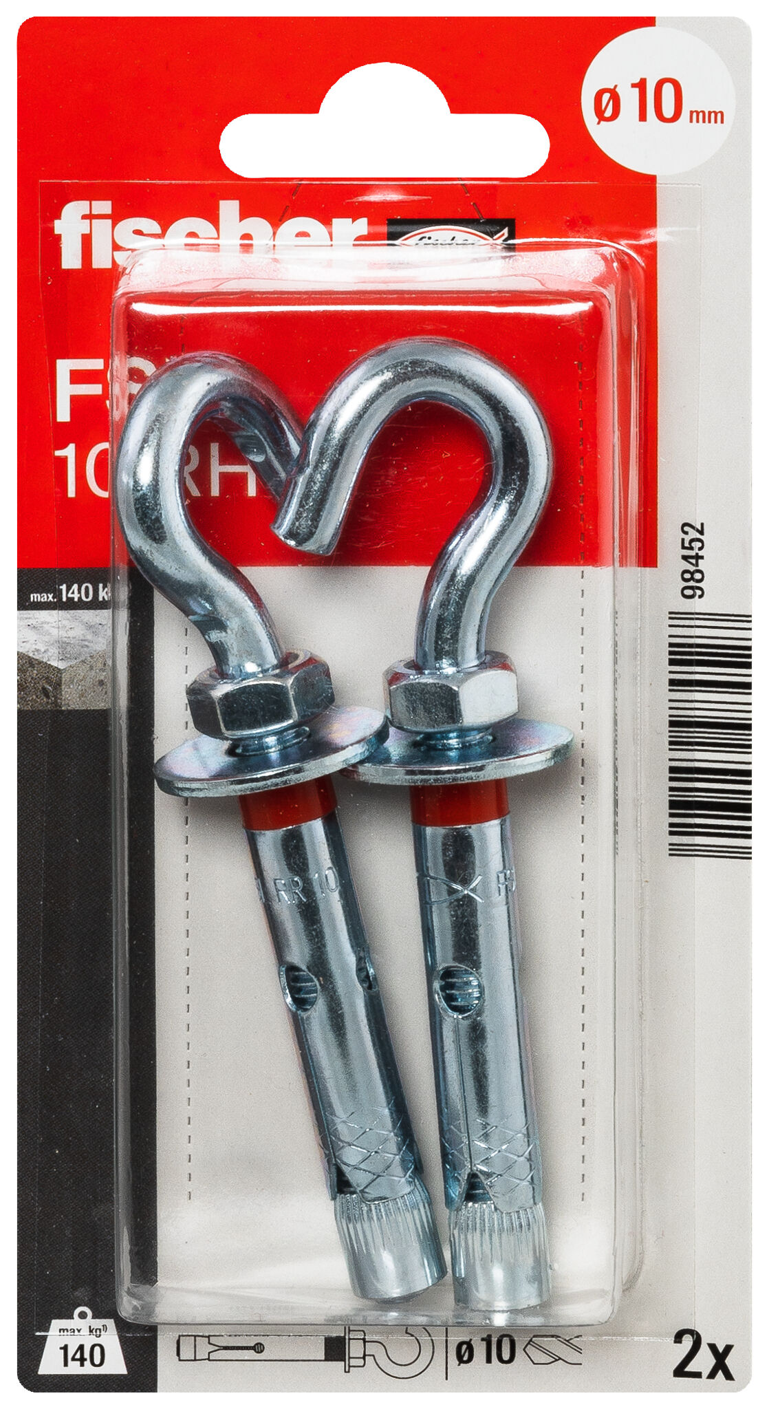 Packaging: "fischer Veiligheidsanker FSL 10 RH K NV"