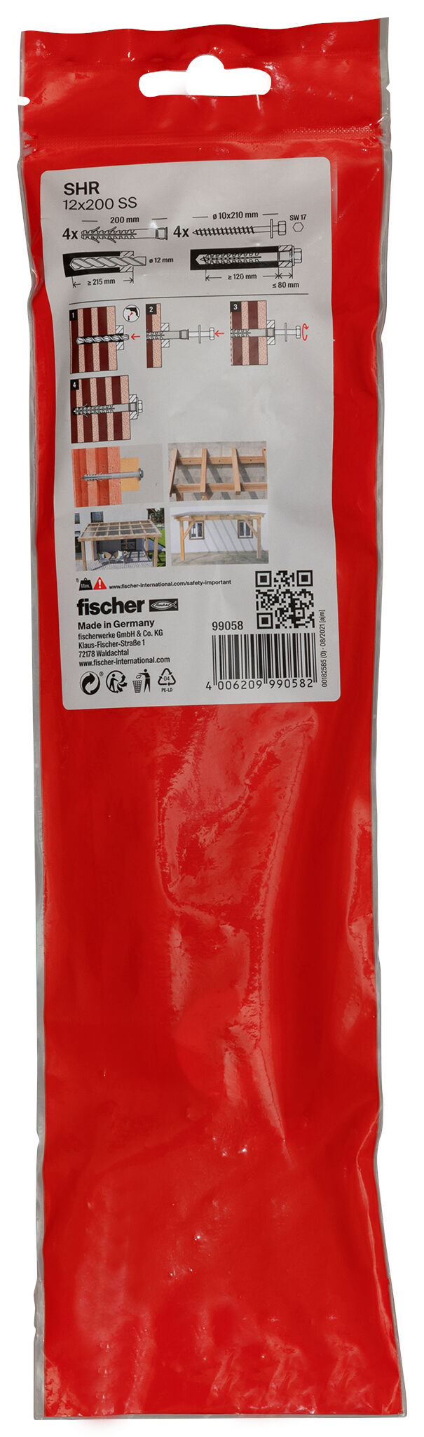 Packaging: "fischer frame fixing S 12 H 200 RSS /4B"