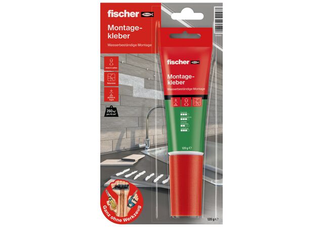 Packaging: "fischer CONSTRUCTION GLUE - 80ML"