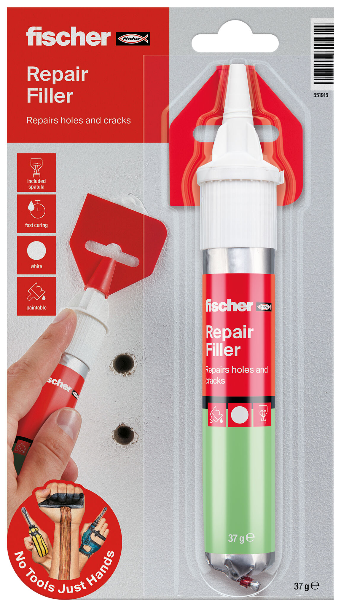 Packaging: "fischer REPAIR FILLER"
