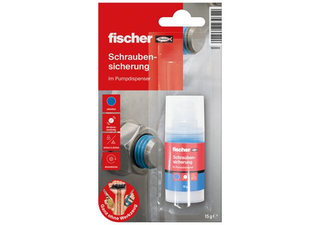 Packaging: "fischer screw locking liquid 10ml"