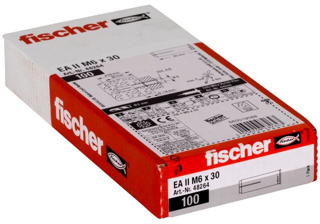 Packaging: "Ancoră de impact fischer EA II M6 cu zincare electrolitică"