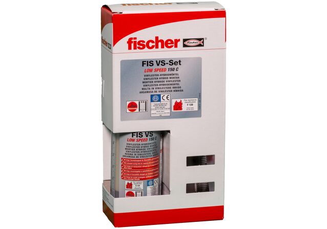 Packaging: "fischer Injectiemortel FIS VS 150 C met 6 injectiehulzen"