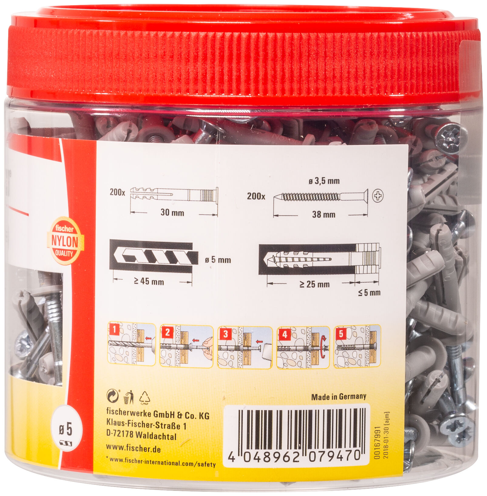 Packaging: "NF 5 x 30/5F /RB 200"