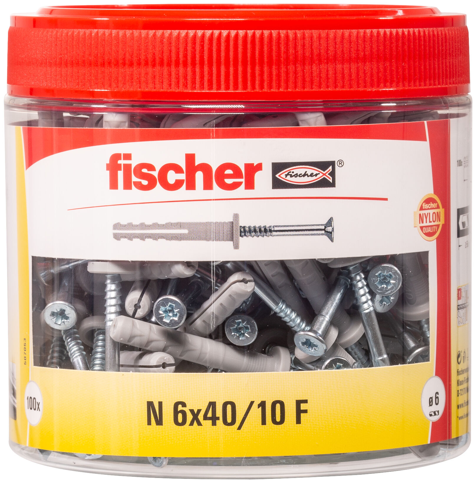 Packaging: "NF 6 x 40/10F /RB 100"