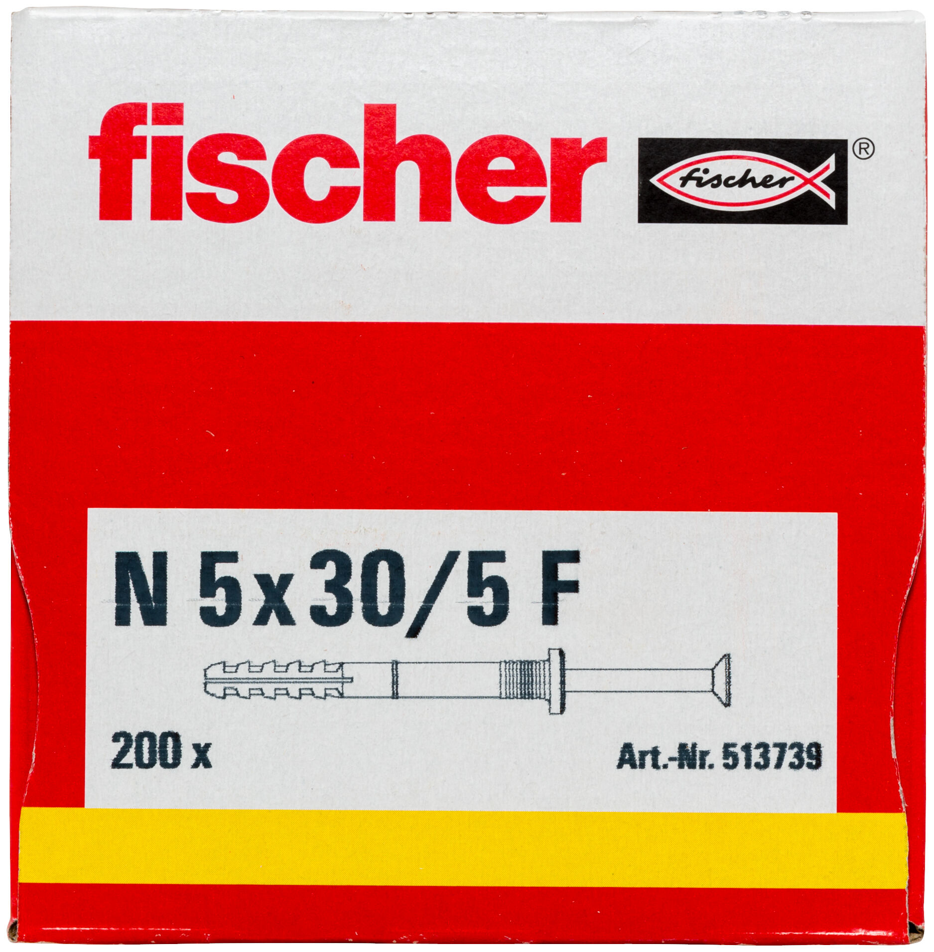 Packaging: "fischer Hammerfix N 5 x 30/5 F (200)"