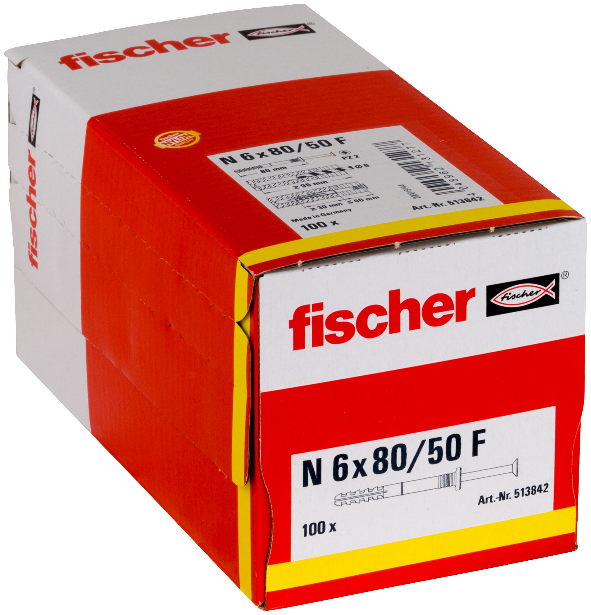 ハンマーフィックス N N 6 x 80/50 F フラット形状