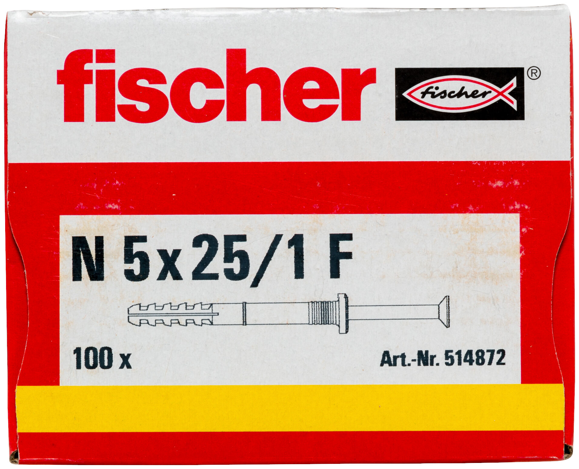 Fischer Schlagdübel NF 5x30mm - Box Mit 200 Stück Für Schnelle Montage