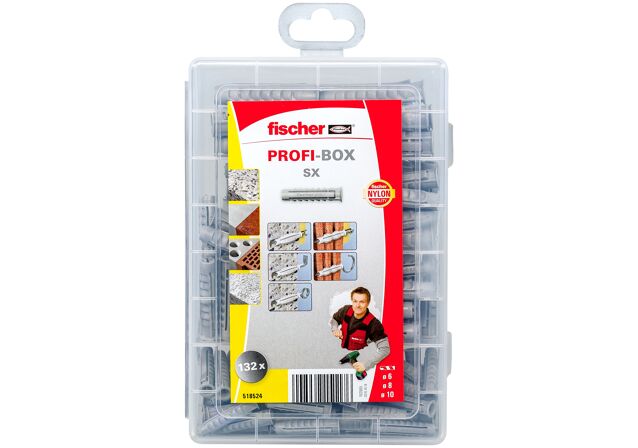 Packaging: "fischer Profi-Box SX pluggen"