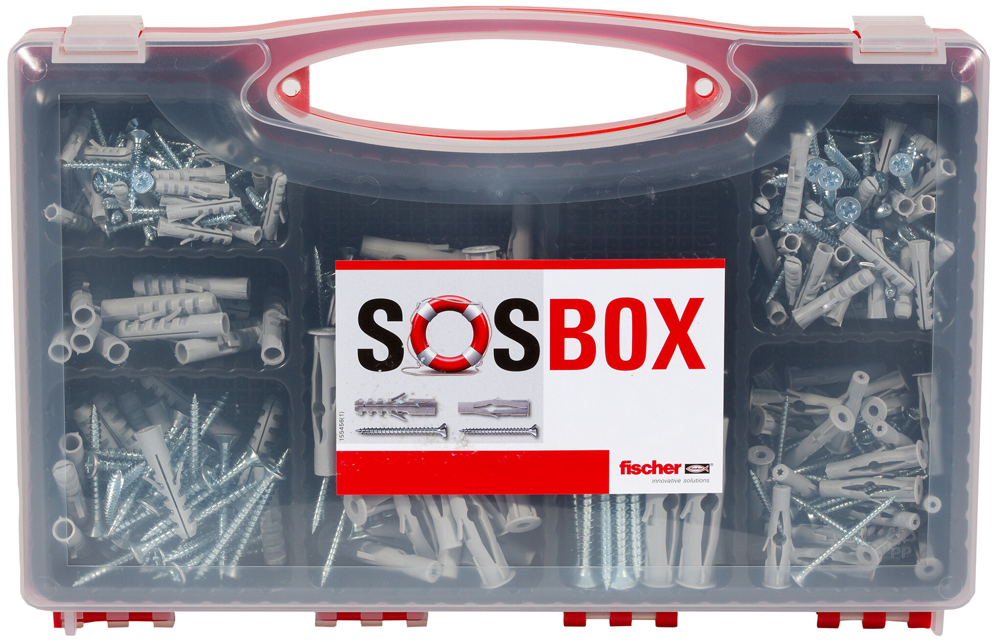 Packaging: "fischer SOS-Box S + FU + Screws"