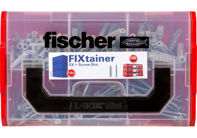 Product Picture: "fischer FixTainer - SX pluggen met schroeven"