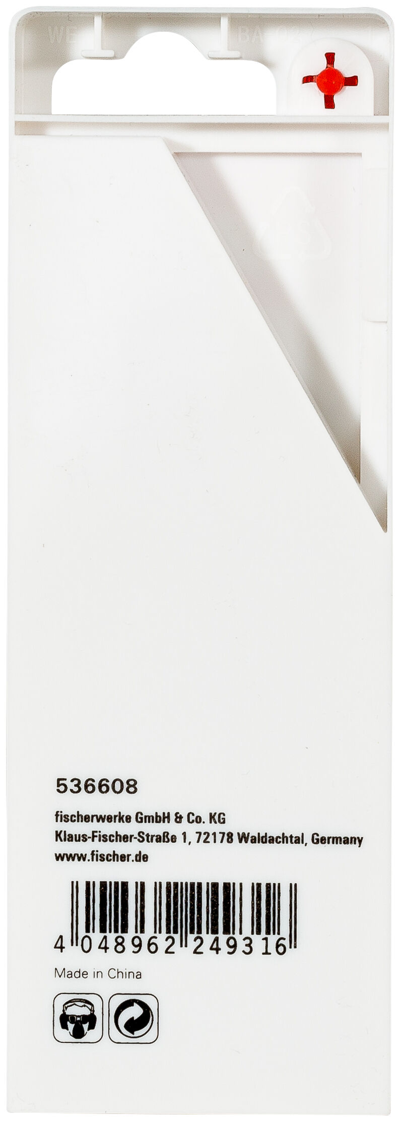 Packaging: "fischer Wood drill bit D-WS Set 4-10 mm (5 pcs)"