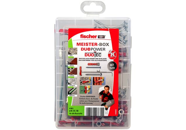 Packaging: "fischer Meister-Box DuoPower / DuoTec + Screws"