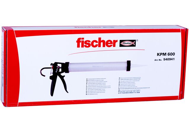 Packaging: "fischer pistola de inyección KP M600"