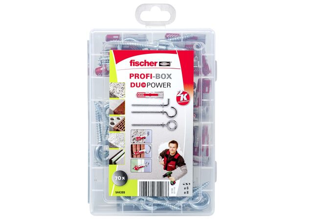 Packaging: "fischer Profi-Box DuoPower + crochets"