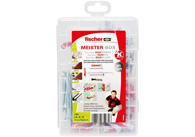 Packaging: "fischer Meister-Box DuoLine"