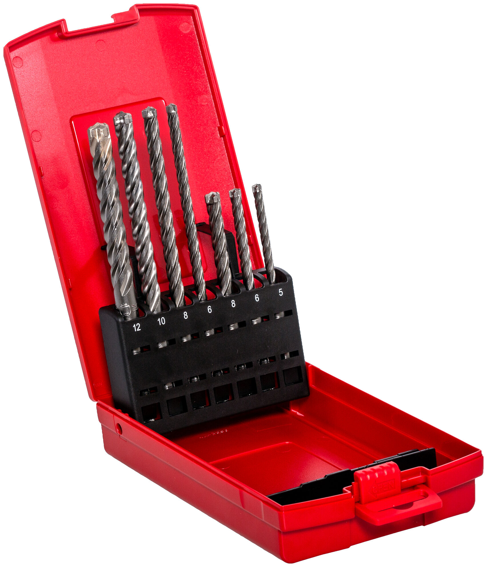 Packaging: "fischer Hammer drill Quattric II S Set 5-12 mm (7 pcs)"