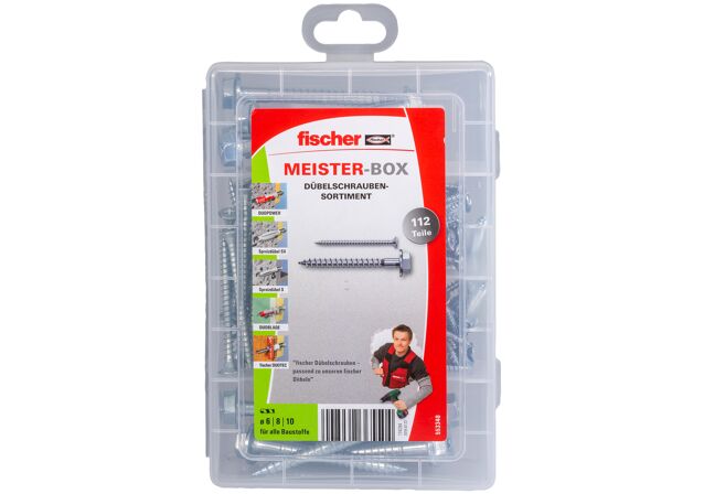 Verpackung: "fischer Meister-Box Dübelschrauben"