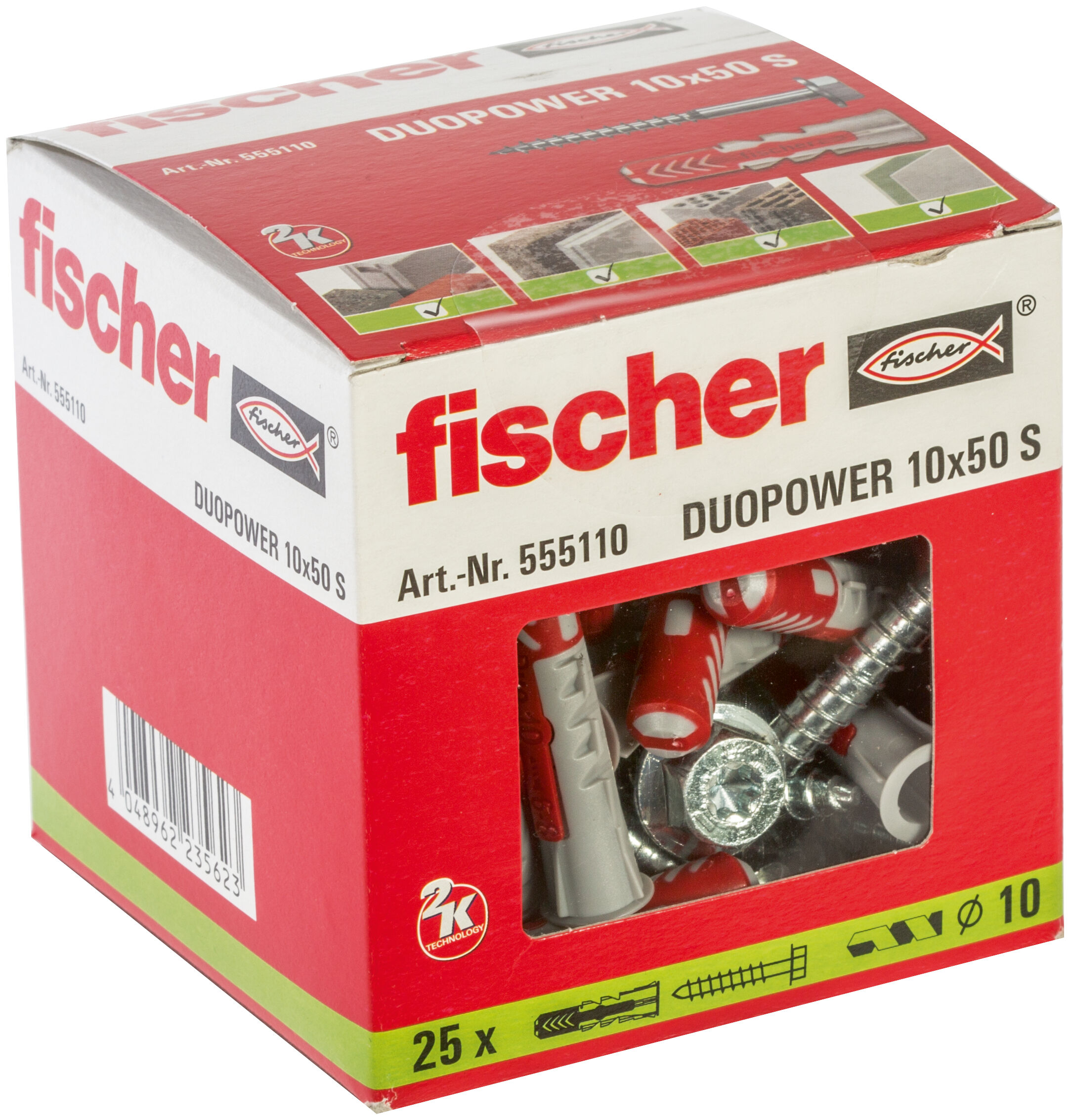 Fischer Spreizdübel DUOPOWER 10x50mm 500 Stk. 10x 555010 