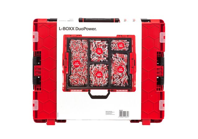 Packaging: "fischer DuoPower L-BOXX 102 (910-delig)"