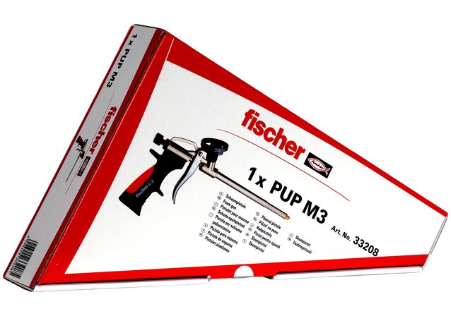 Packaging: "fischer metal foam gun PUP M3"
