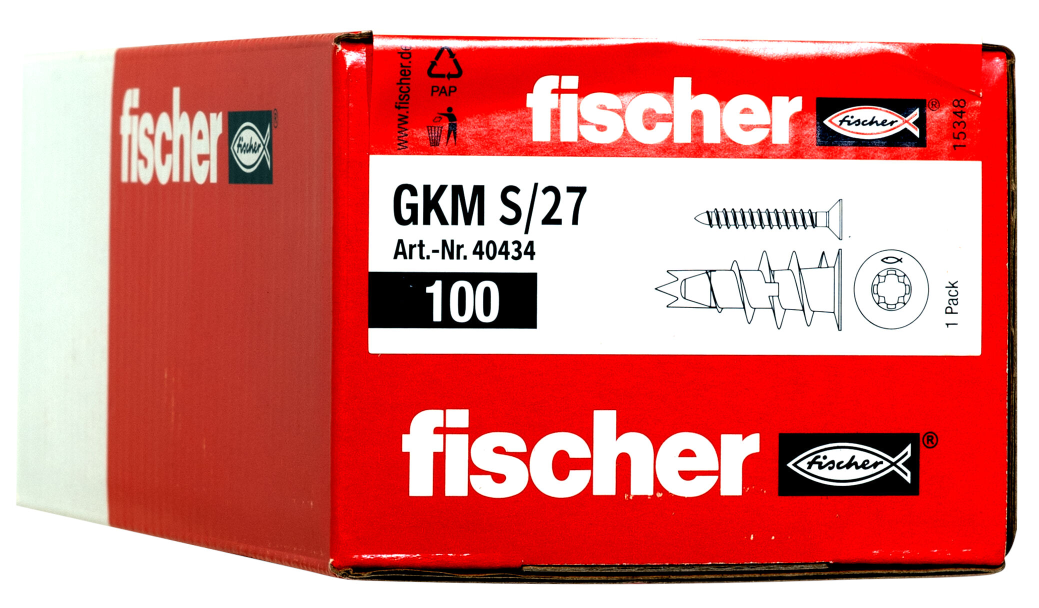 Packaging: "fischer Plasterboard fixing metal GKM S 27"