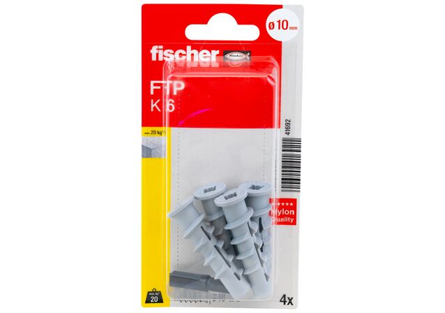 Packaging: "fischer Turbo aircrete anchor FTP K 6 K SB-card"