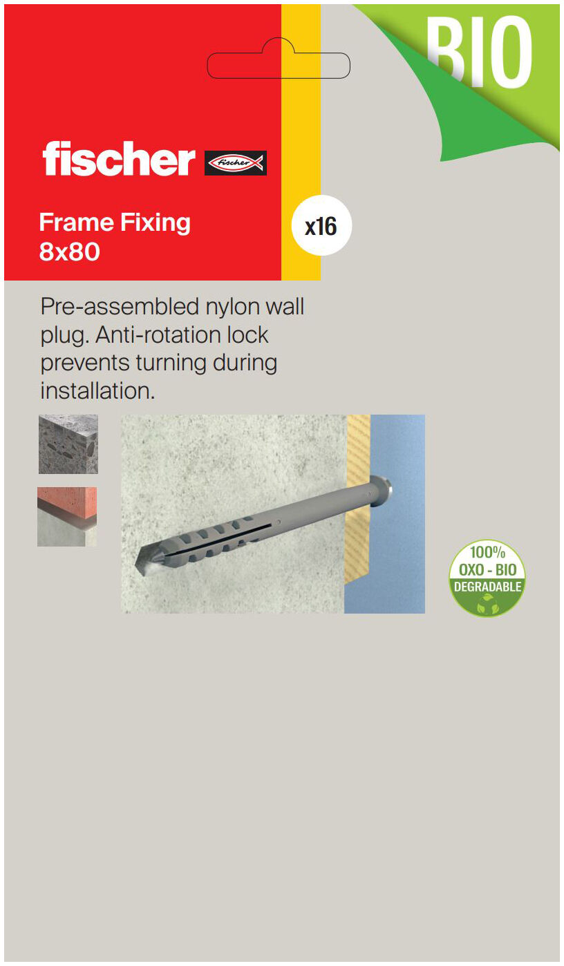 Packaging: "Frame Fixings 8x80"