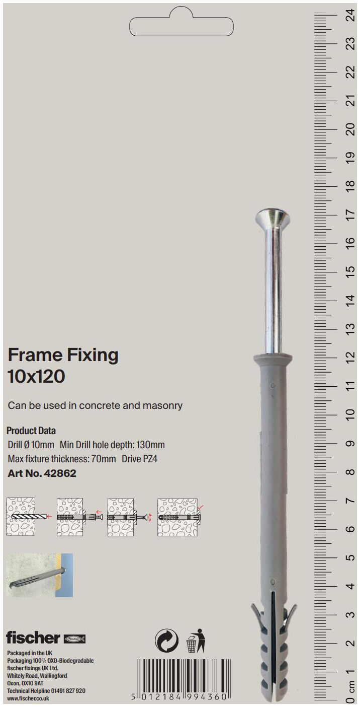 Packaging: "Frame Fixings 10x120"
