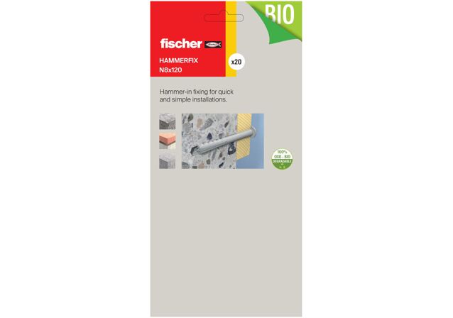 Packaging: "fischer Hammerfix N 8 x 120/80"