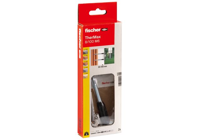 Συσκευασία: "fischer TherMax 8/100 M6/4,5-6,0 B Στήριγμα με θερμοδιακοπή σε blister"