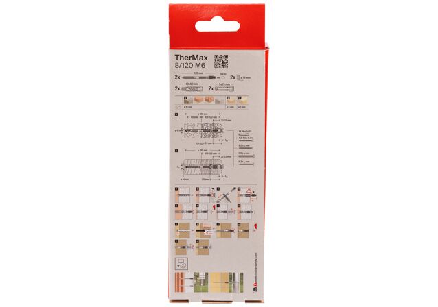 Packaging: "fischer Afstandsmontage TherMax 8/120 M6 (2)"