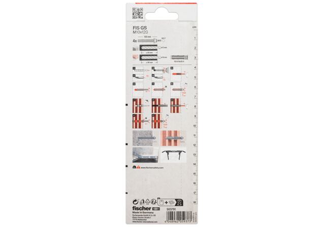 Packaging: "Резьбовая шпилька FIS GS M10 x 120 K NV"