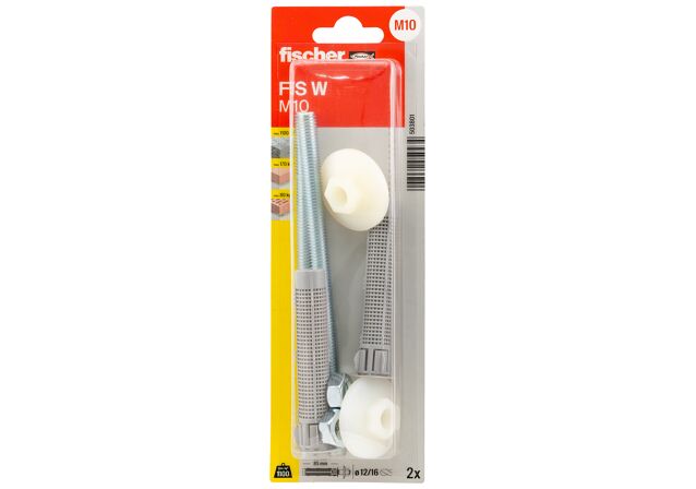 Packaging: "fischer Sanitary fixing set for injection systems FIS W M 10"