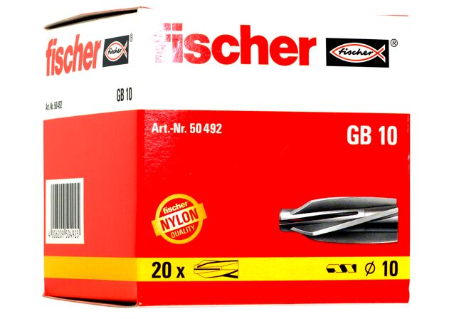 Packaging: "fischer Aircrete anchor GB 10"