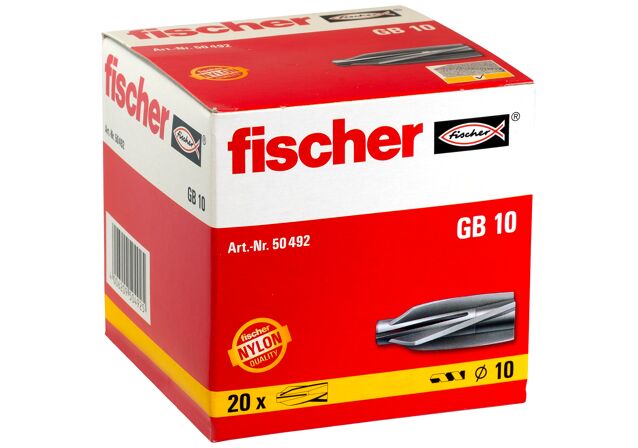 Packaging: "fischer Aircrete anchor GB 10"