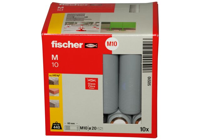 Emballasje: "fischer Nylonplugg M 10 (NOBB 22483259)"