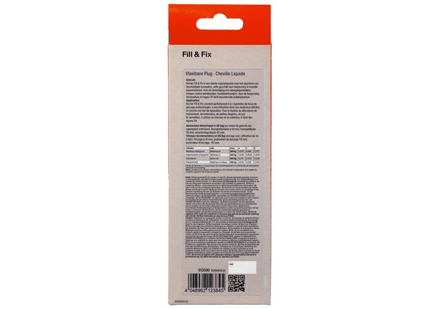 Packaging: "fischer Fill&Fix vloeibare plug K"